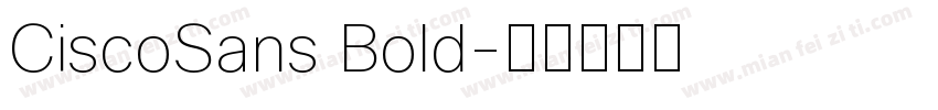 CiscoSans Bold字体转换